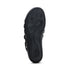 Kasey Strappy Adjustable Slide Sandal in Black