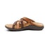 Kasey Strappy Adjustable Slide Sandal in Tan Multi