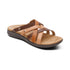 Kasey Strappy Adjustable Slide Sandal in Tan Multi