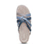 Kasey Strappy Adjustable Slide Sandal in Blue Multi