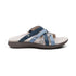 Kasey Strappy Adjustable Slide Sandal in Blue Multi