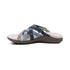 Kasey Strappy Adjustable Slide Sandal in Blue Multi