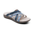 Kasey Strappy Adjustable Slide Sandal in Blue Multi