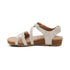 Jillian Braided Quarter Strap Sandal in Champagne