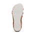 Jillian Braided Quarter Strap Sandal in Antique Rose