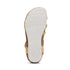 Jillian Braided Quarter Strap Sandal in Butter