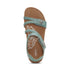 Jillian Braided Quarter Strap Sandal in Sage