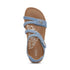 Jillian Braided Quarter Strap Sandal in Denim