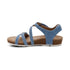 Jillian Braided Quarter Strap Sandal in Denim