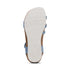 Jillian Braided Quarter Strap Sandal in Denim