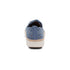 Charlotte Lace up Floral Sneaker in Hazy Blue
