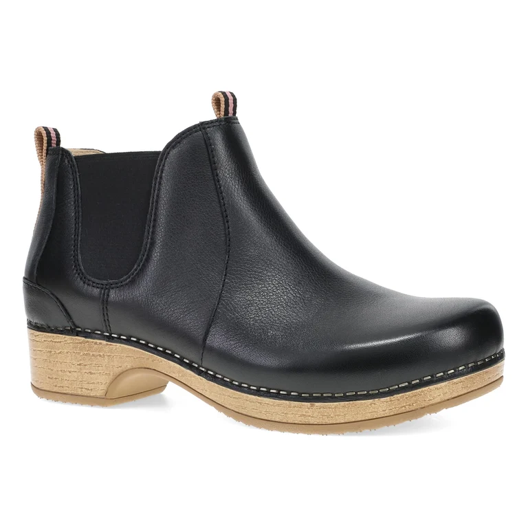 Becka Leather Boot in Black