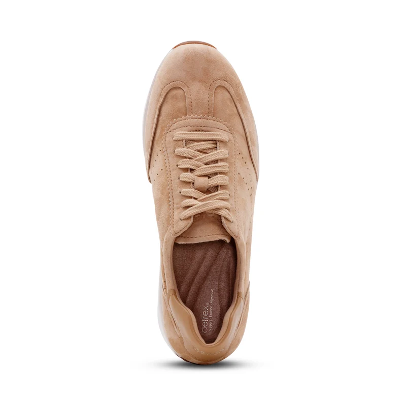 Athena Arch Support Sneaker in Tan