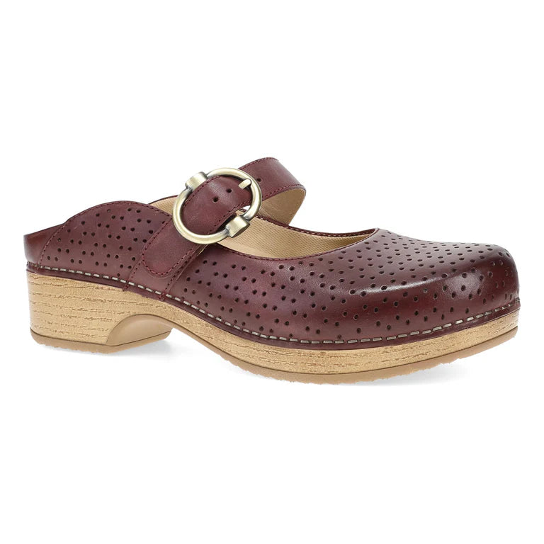 Blaire Mule Mary Jane Clog in Sangria