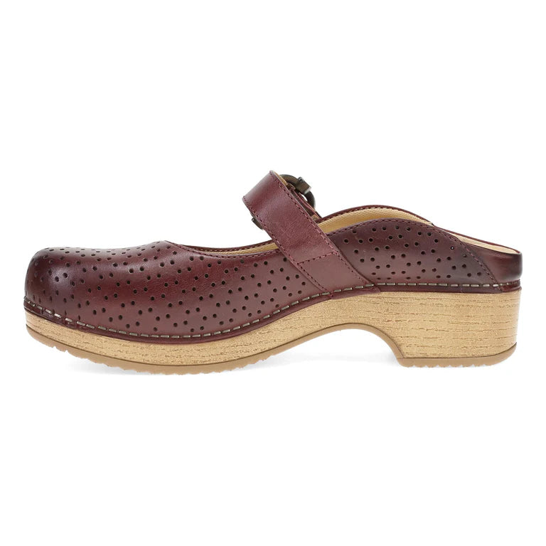 Blaire Mule Mary Jane Clog in Sangria