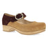 Bonny Leather MaryJane in Tan/ Mulberry