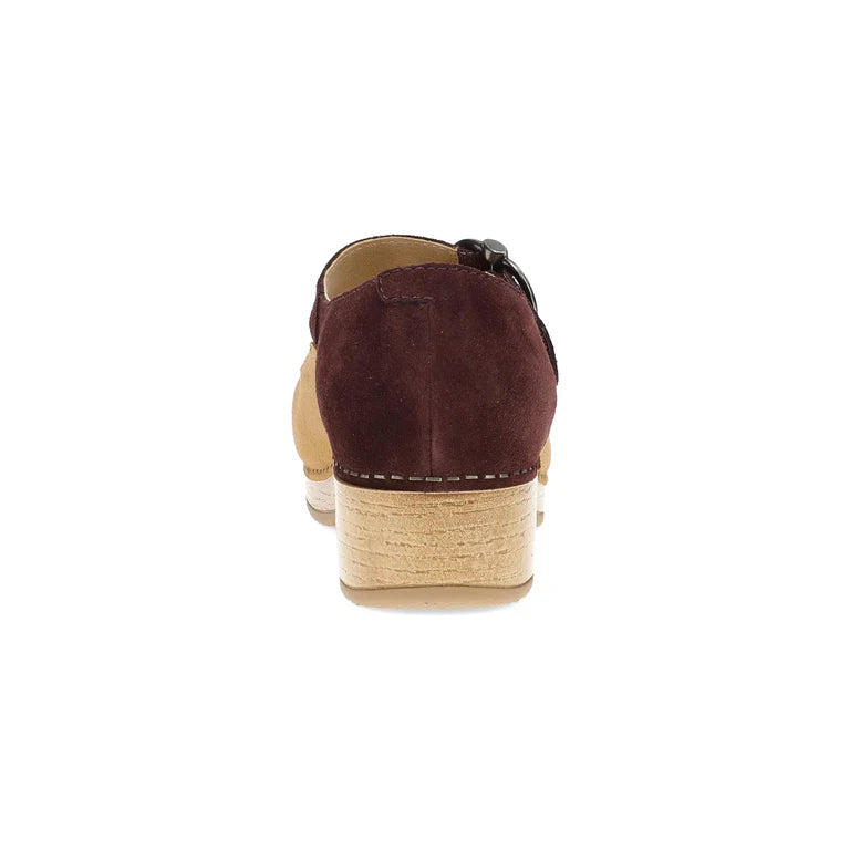 Bonny Leather MaryJane in Tan/ Mulberry