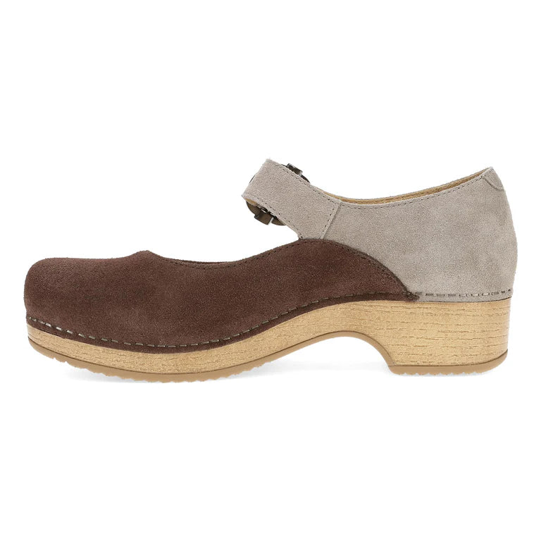 Bonny Leather MaryJane in Chocolate/ Taupe