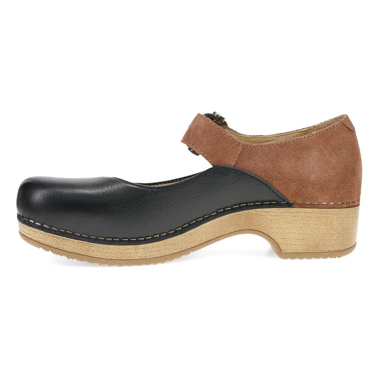Bonny Leather MaryJane in Black/ Luggage