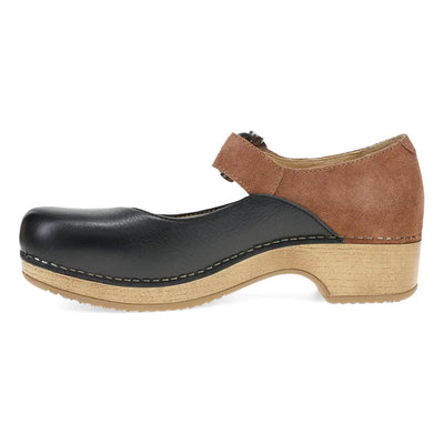 Bonny Leather MaryJane in Black/ Luggage