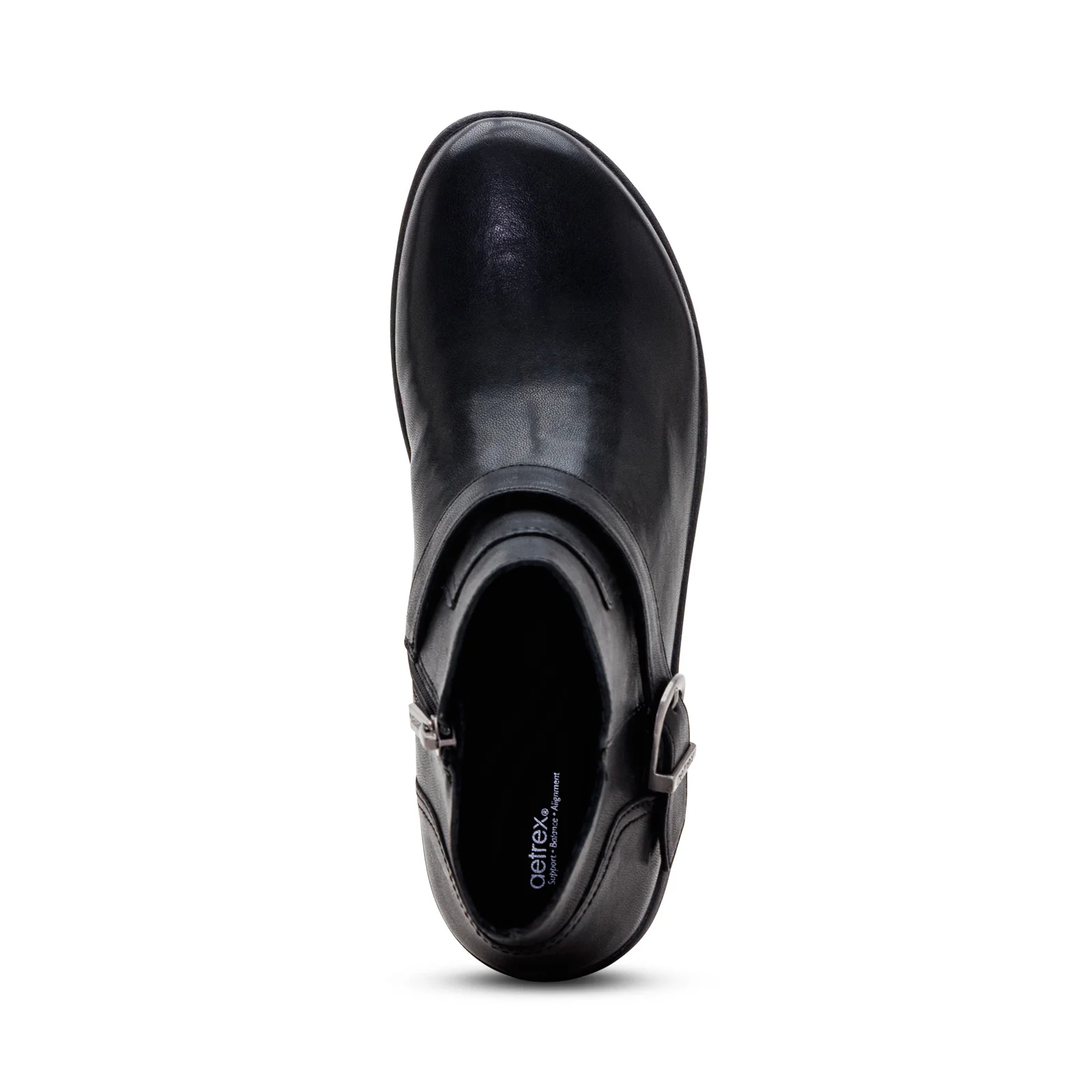 Leah Buckle Bootie WIDE In Black