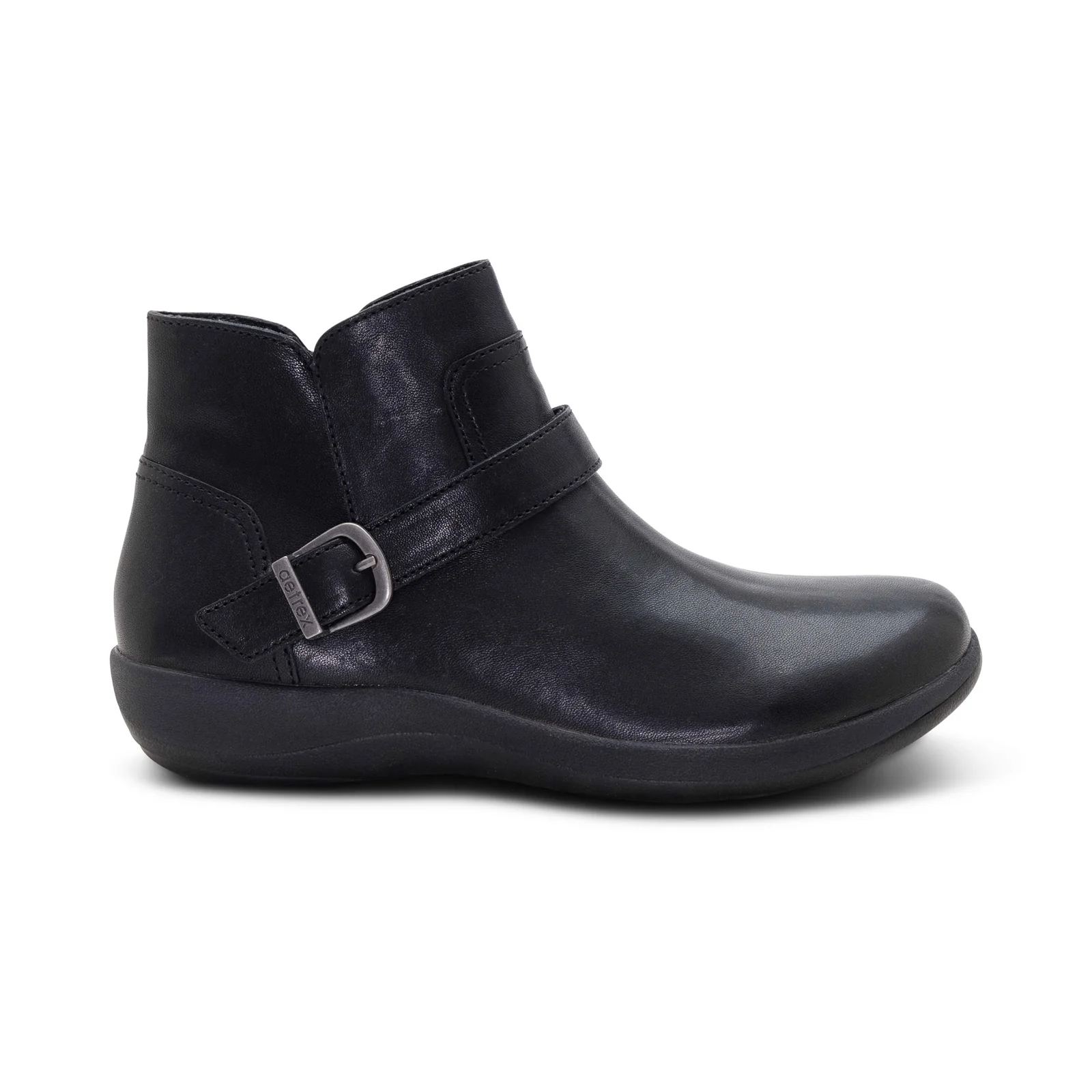 Leah Buckle Bootie WIDE In Black