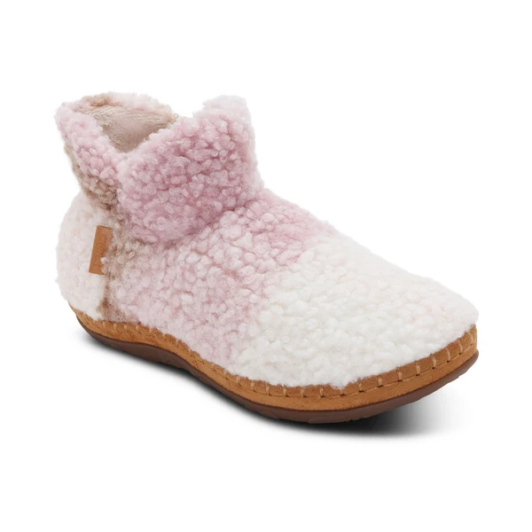 Malina Arch Support Slipper In Pink Plaid