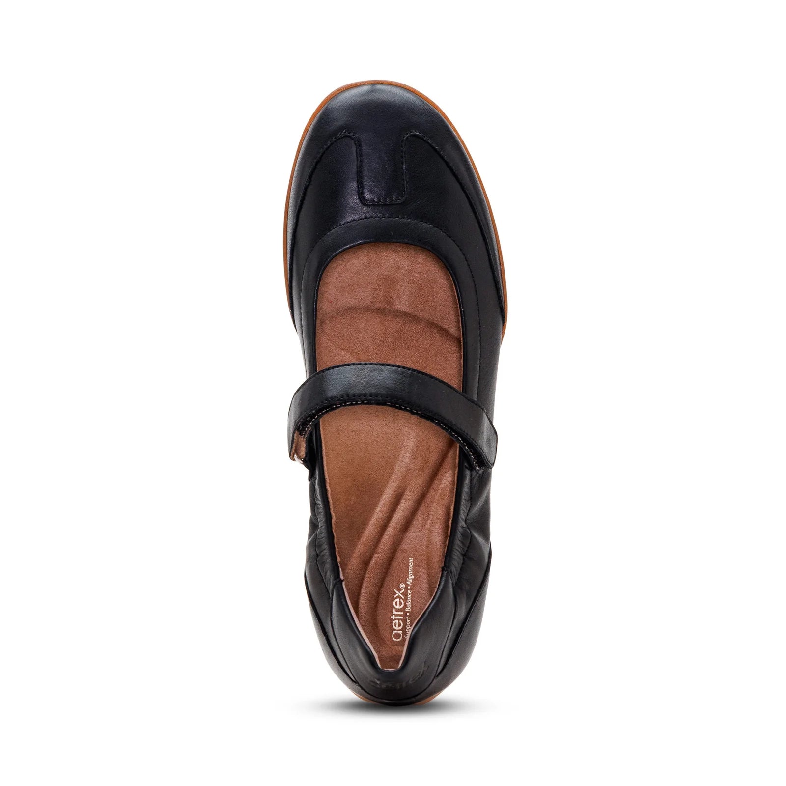 Haley Sporty Slim Line Mary Jane In Black