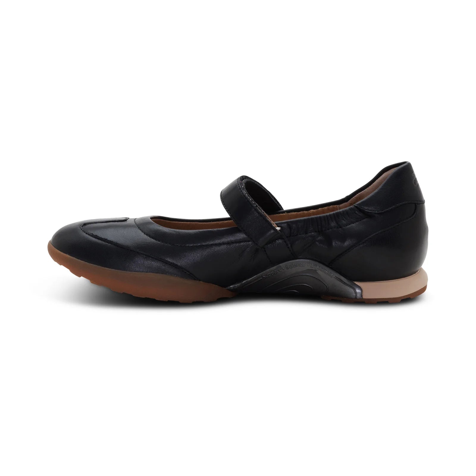Haley Sporty Slim Line Mary Jane In Black