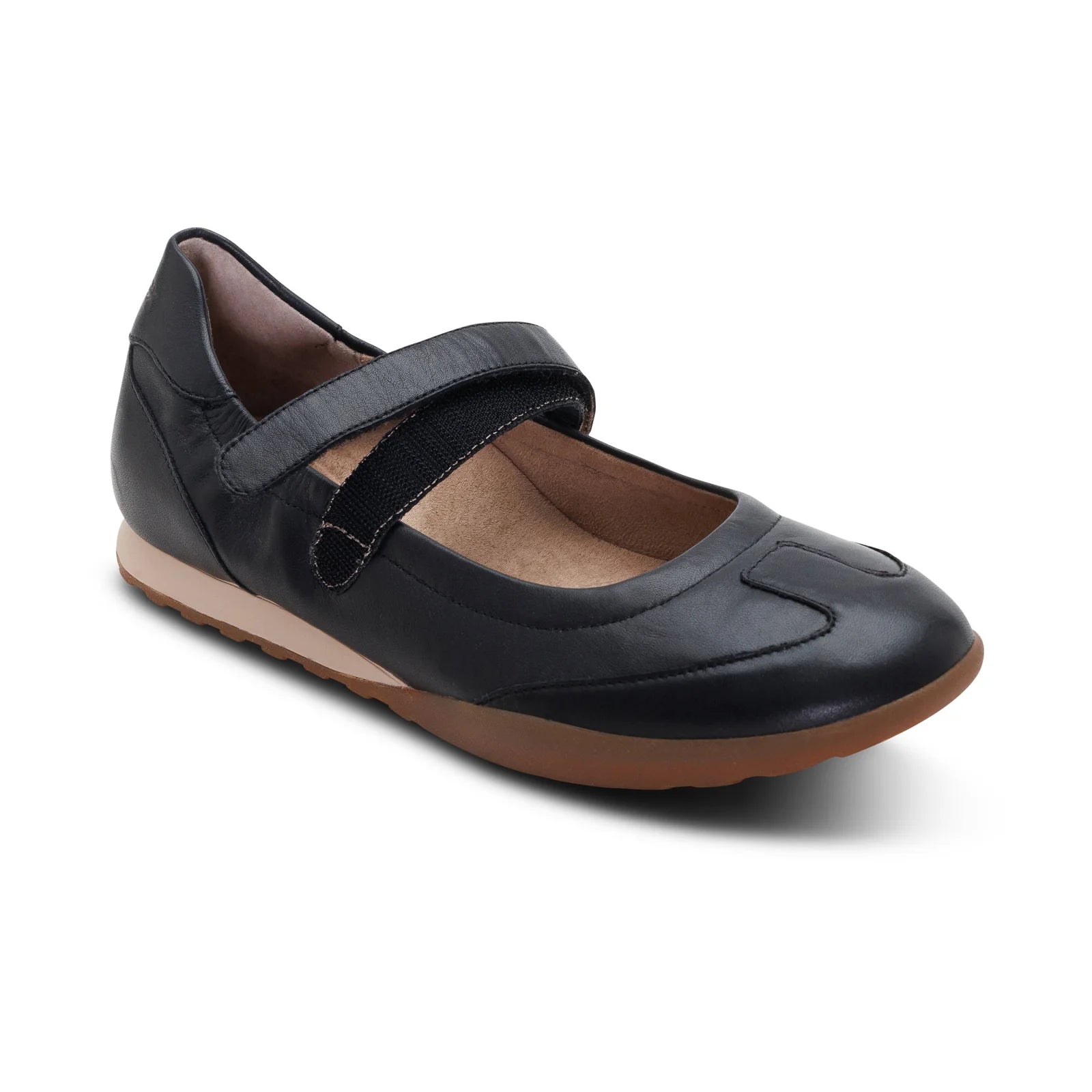 Haley Sporty Slim Line Mary Jane In Black