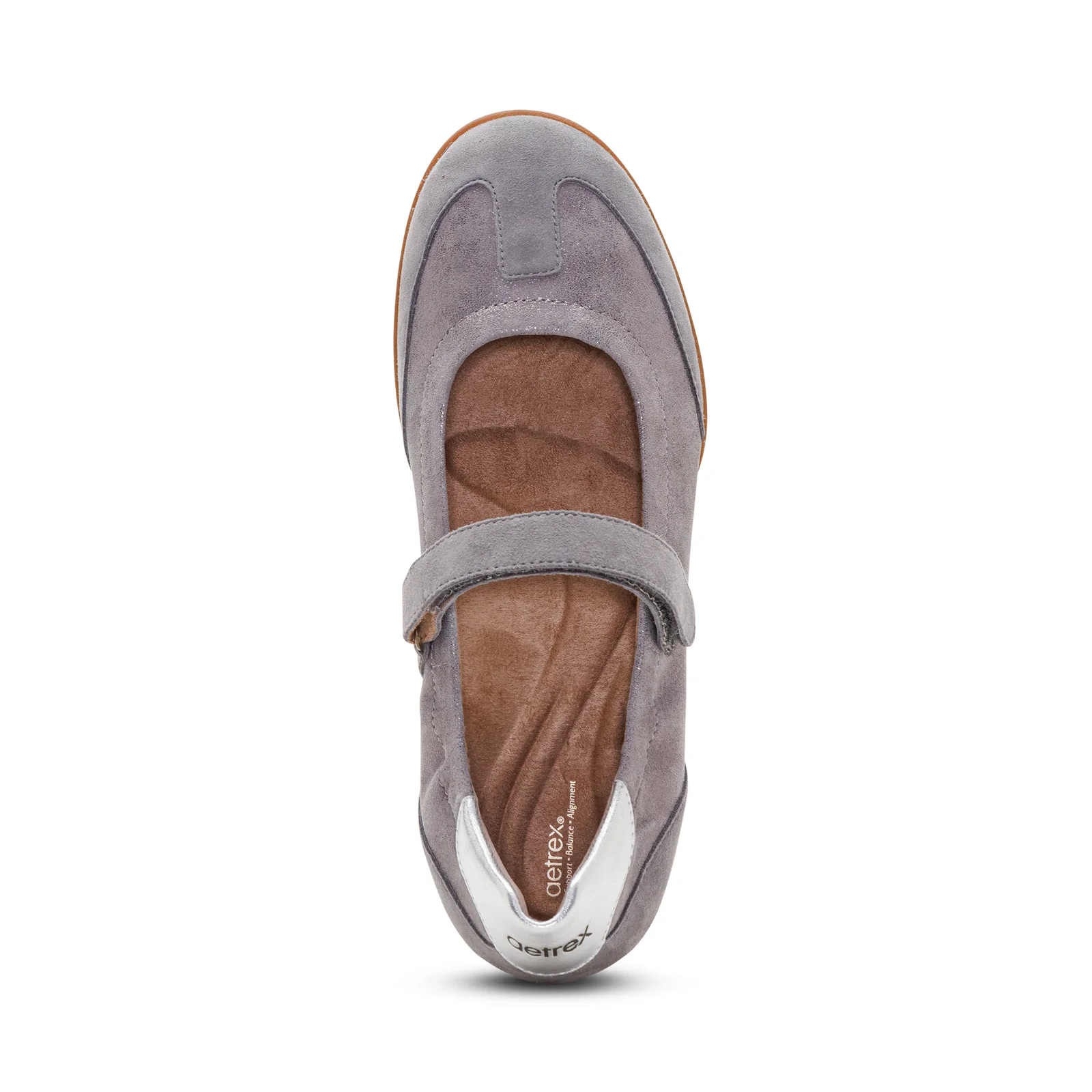 Haley Sporty Slim Line Mary Jane In Pewter