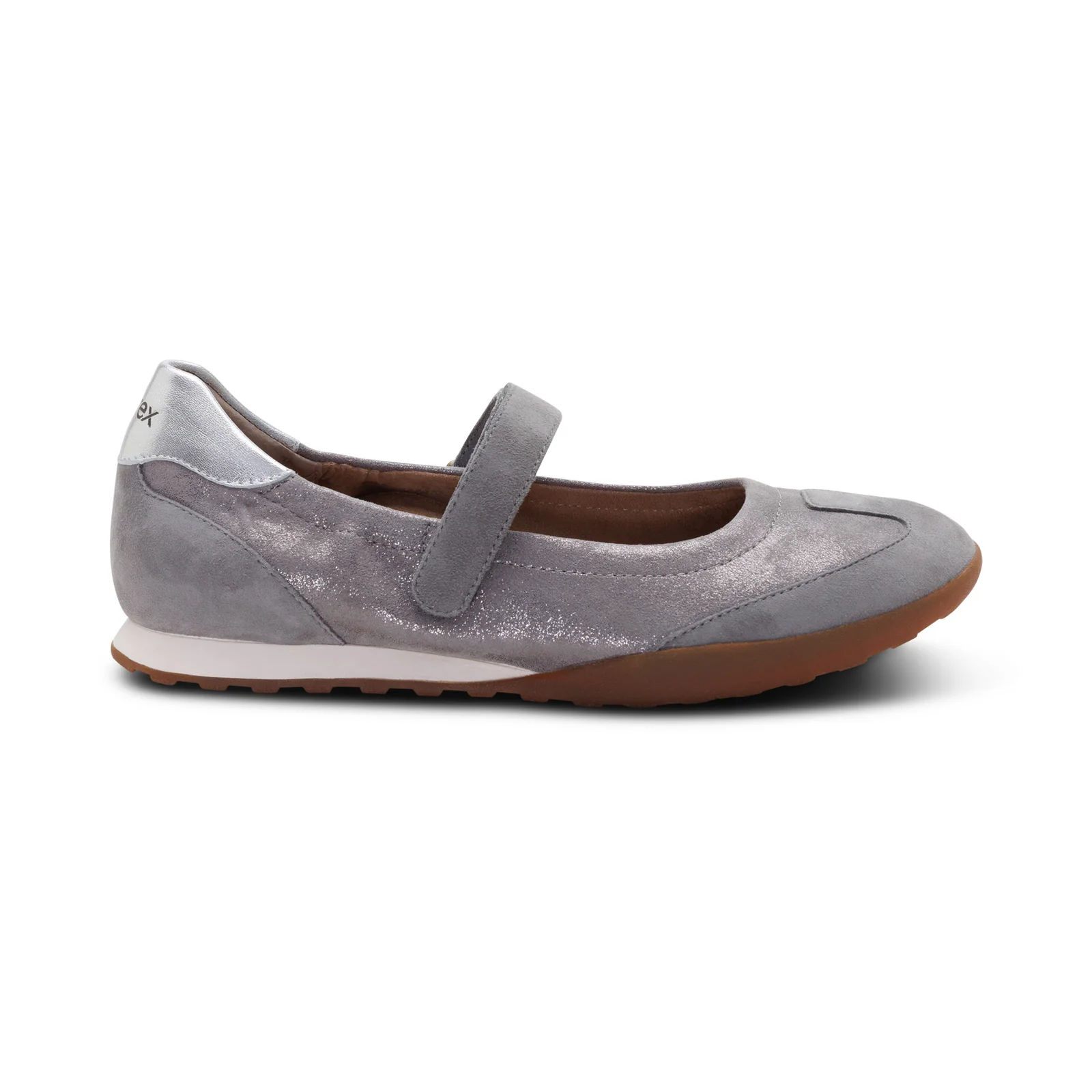 Haley Sporty Slim Line Mary Jane In Pewter