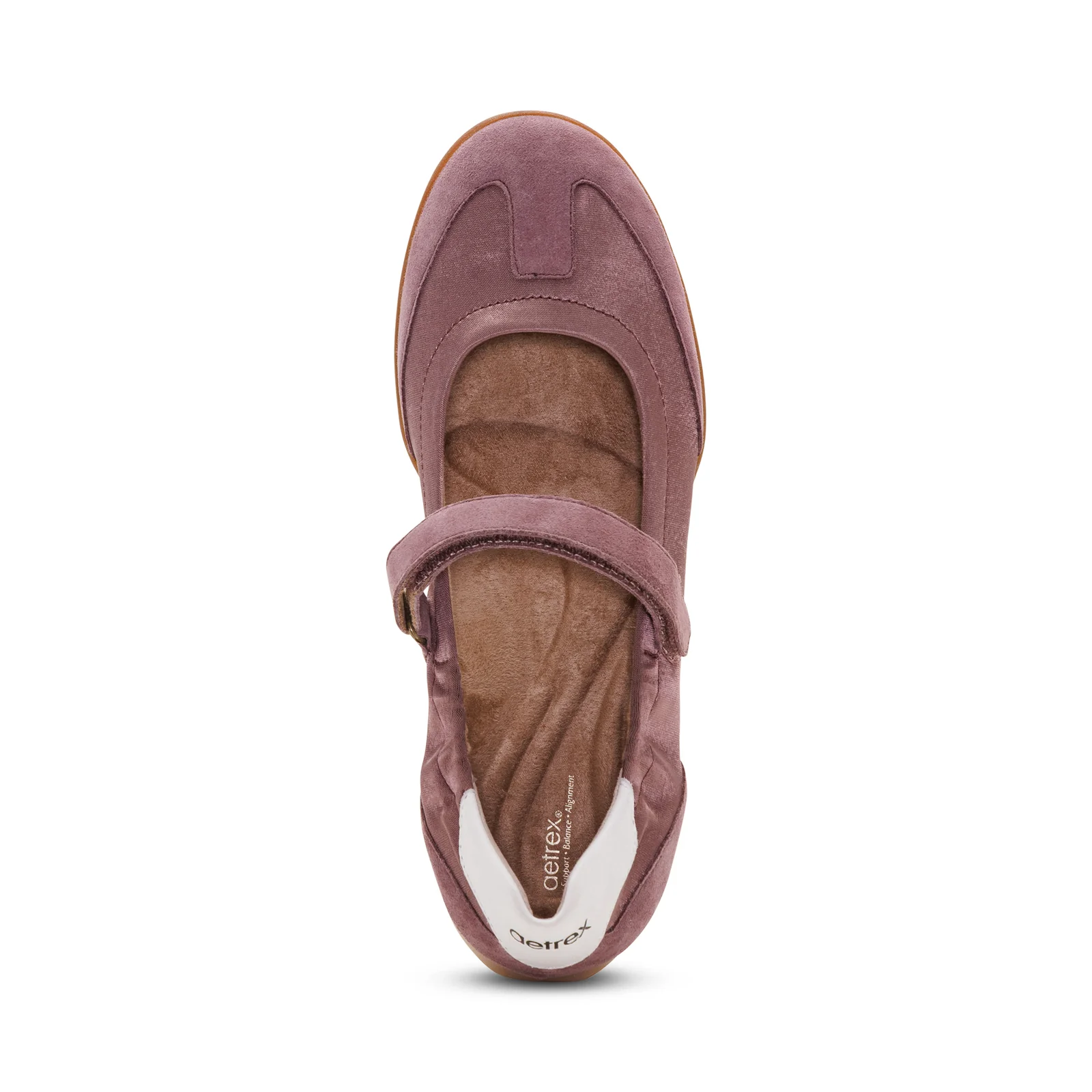 Haley Sporty Slim Line Mary Jane In Mauve