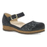 Mae Timeless Suede Mary Jane in Embroidered Charcoal