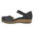 Mae Timeless Suede Mary Jane in Embroidered Charcoal