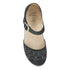 Mae Timeless Suede Mary Jane in Embroidered Charcoal