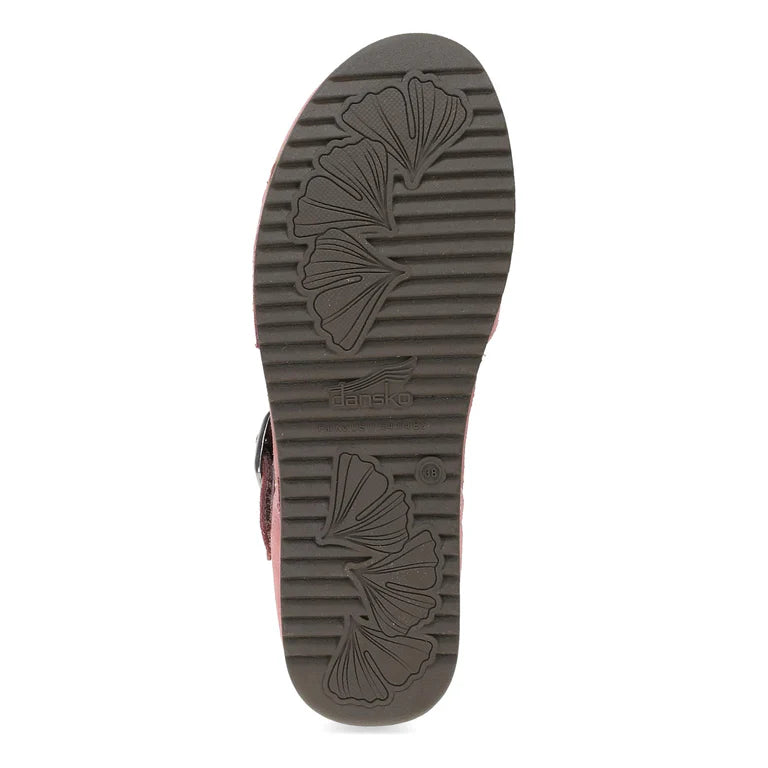 Mae Timeless Suede Mary Jane in Embroidered Ash Rose