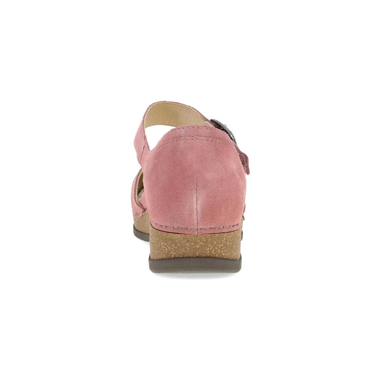 Mae Timeless Suede Mary Jane in Embroidered Ash Rose