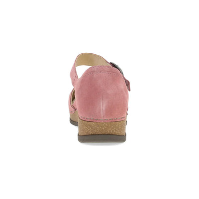 Mae Timeless Suede Mary Jane in Embroidered Ash Rose