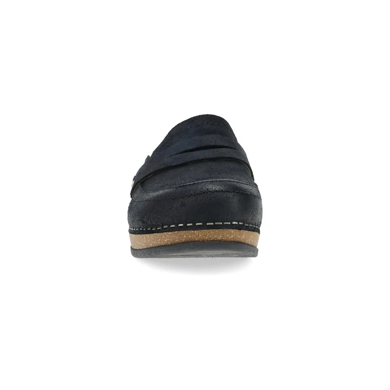 Maggy Leather Clog in Black