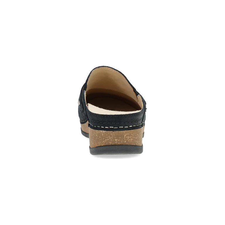 Maggy Leather Clog in Black