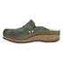 Maggy Leather Clog in Olive