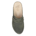 Maggy Leather Clog in Olive