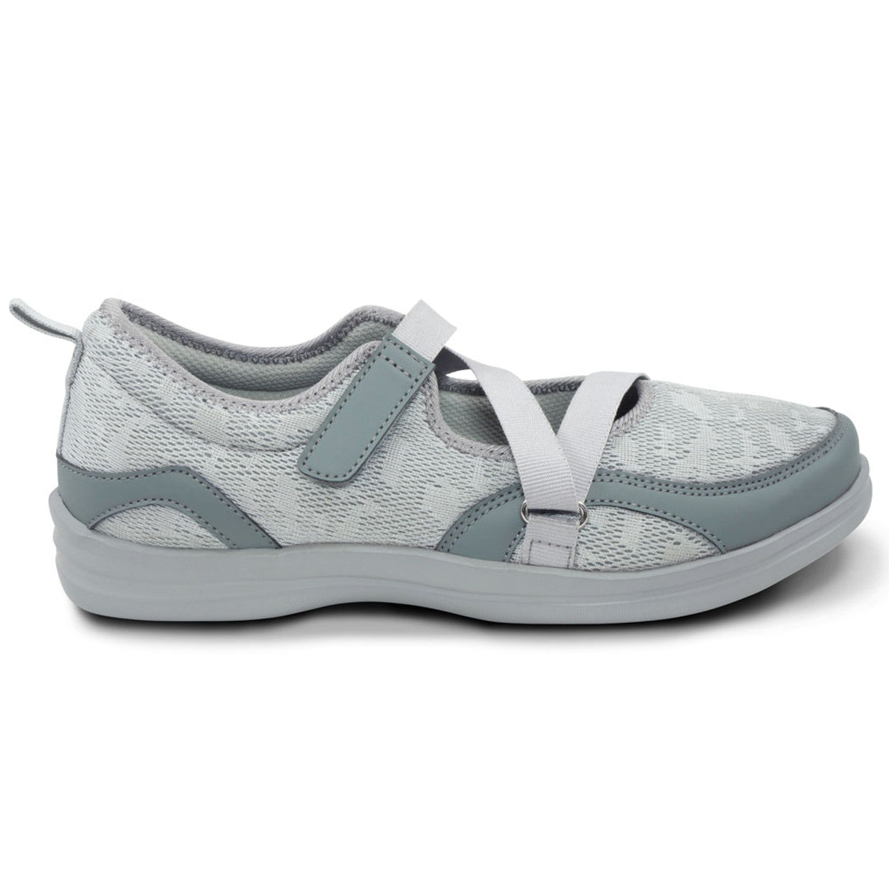 Mesh Mary Jane in Grey Extra-Wide