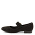 Azura Ametrine Ornate Mary Jane Flat in Black