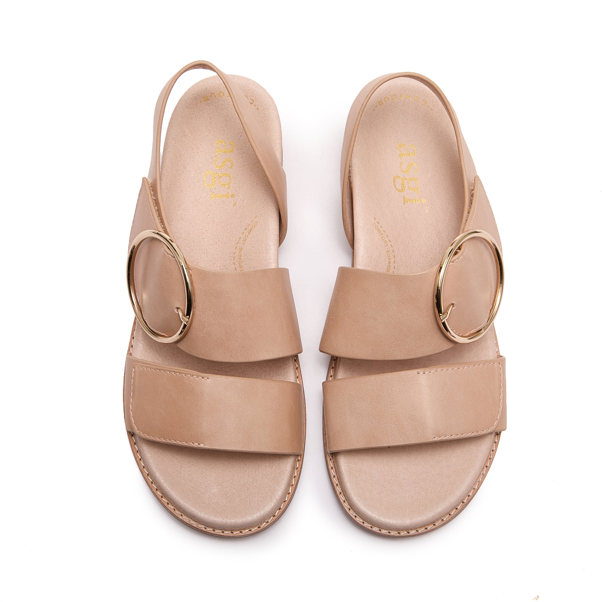 Annalise II Strappy Walking Sandal in Blush Leather