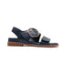 Annalise II Strappy Walking Sandal in Navy Leather