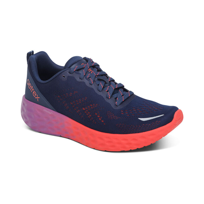 Danika Arch Support Sneaker in Navy and Coral