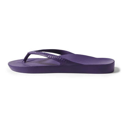 Archies Arch Support Flip Flops in Acai Purple