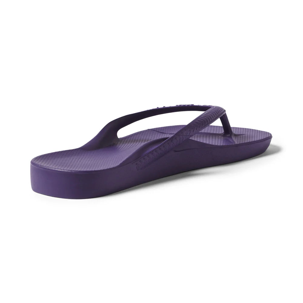 Archies Arch Support Flip Flops in Acai Purple
